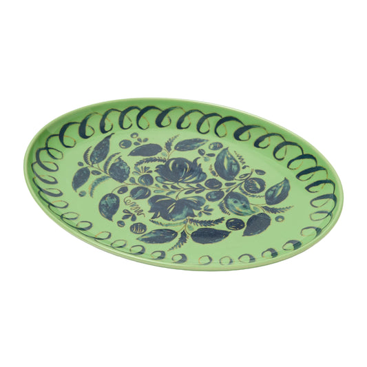 Amalfi Oval Tray - Green