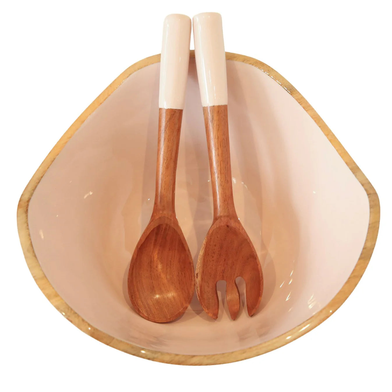 Pink Bowl and Server Set