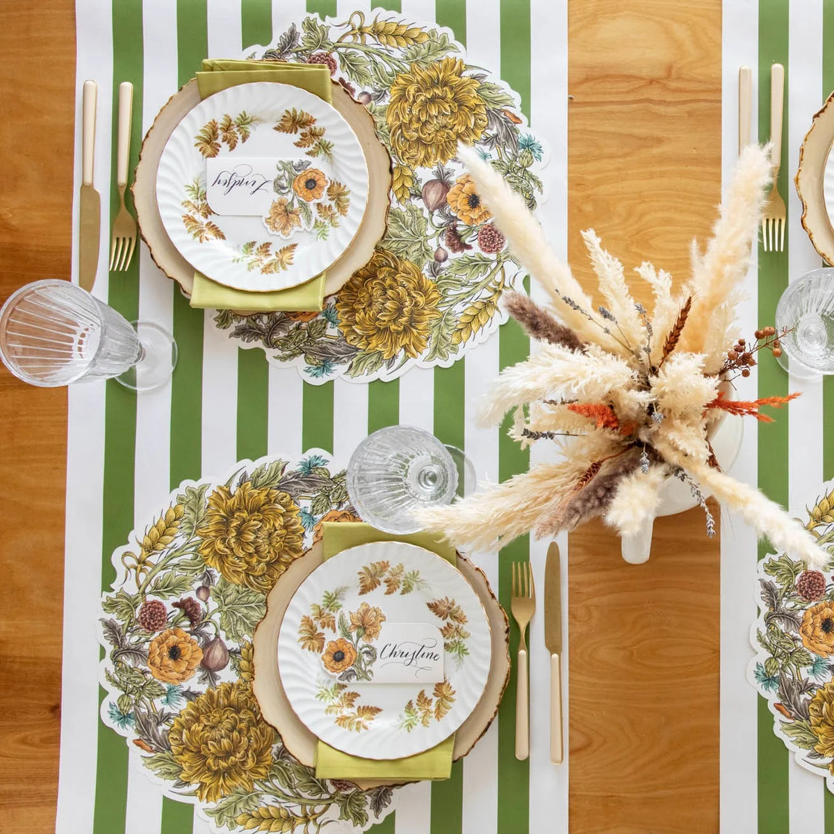 Autumn Acanthus Wreath Placemat