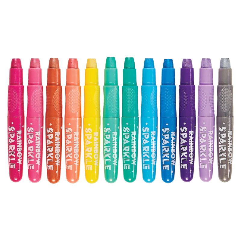 Rainbow Sparkle Metallic Watercolor Gel Crayons